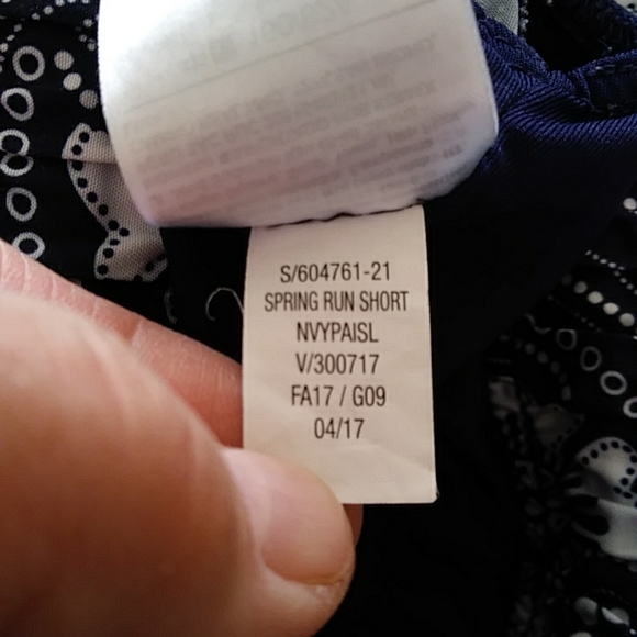 Old Navy Semi-Fitted Go Dry Spring Running Shorts XS Blue White - Picture 3 of 10